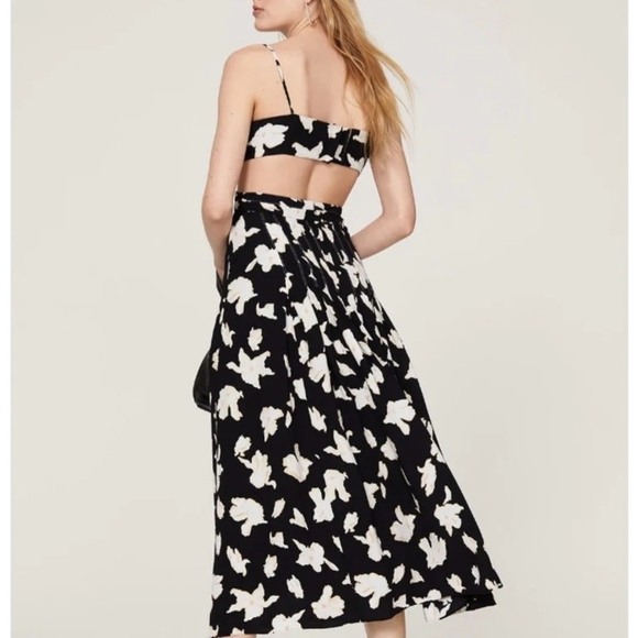 Proenza Schouler Cutout Wrap-effect Pleated Floral-print Georgette Maxi Dress 8 - Picture 3 of 7